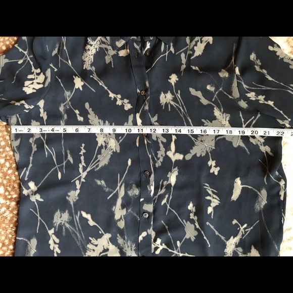 Sheer Button-Up Blouse - Picture 3 of 6